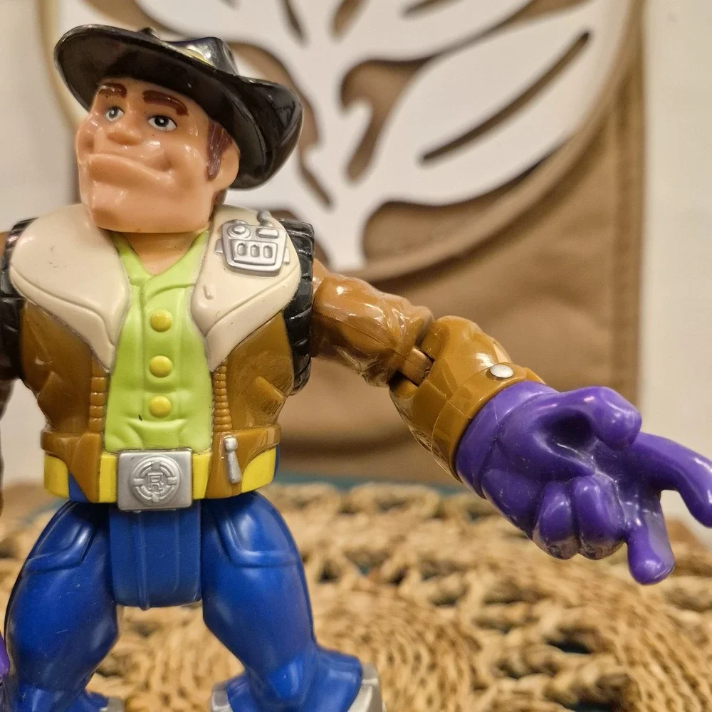 ✅Fisher Price Rescue Heroes Brandon Irons Cowboy 6 Action Figure#️⃣33